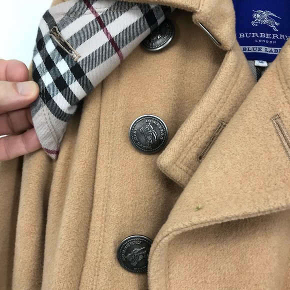 SOLD Burberry blue label (Japan) camel/tan wool - Picture 5 of 9